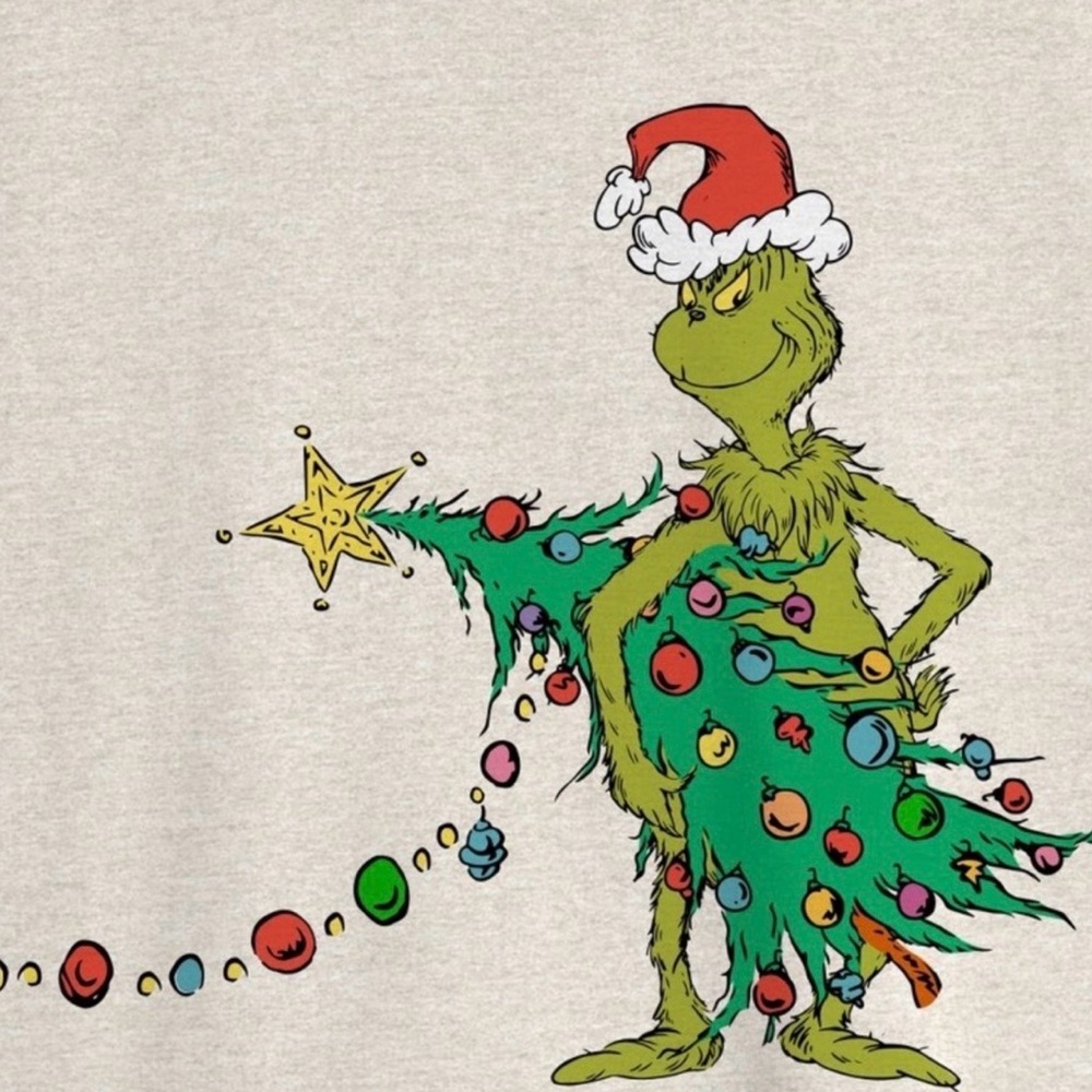 EUC Target’s Dr. Seuss The Grinch Christmas Sweatshirt Size Large - Picture 4 of 13